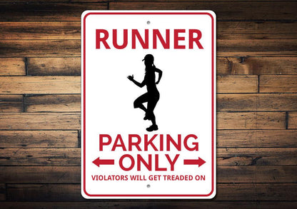 Runner Parking Sign