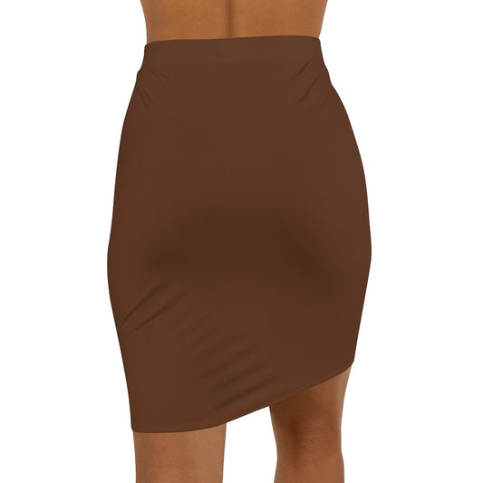 Womens Skirt - Chocolate Brown Pencil Skirt