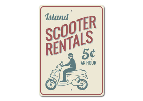 Scooter Rentals Sign