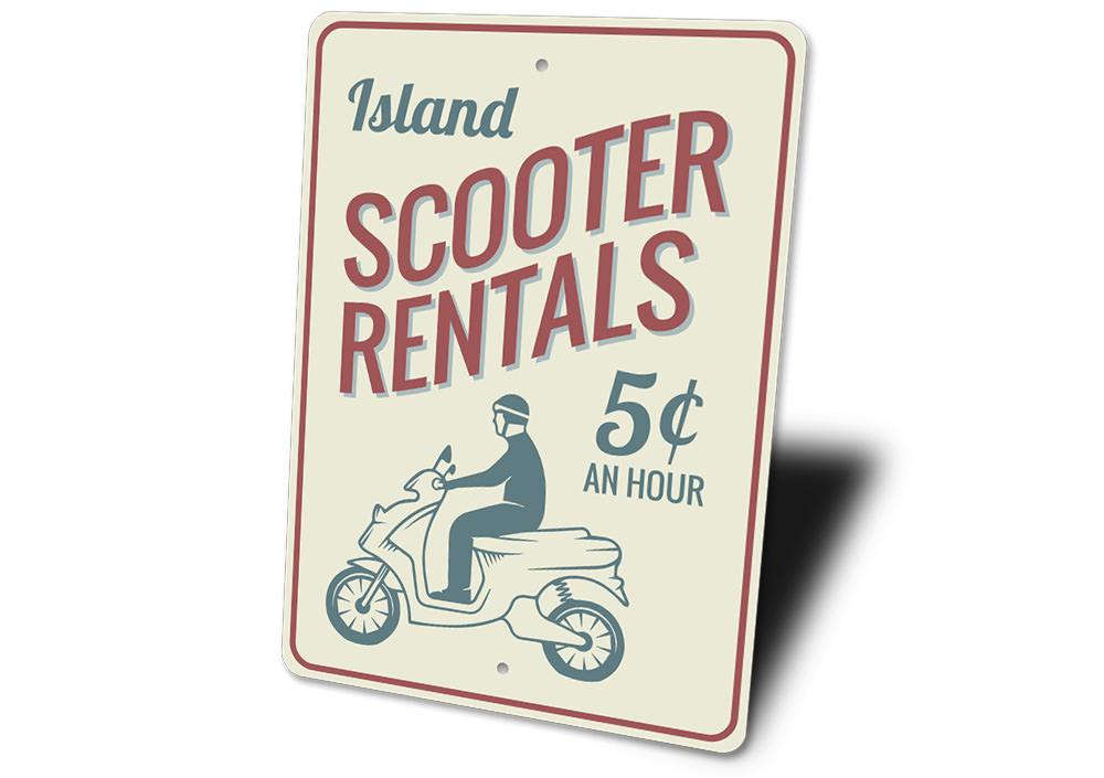 Scooter Rentals Sign