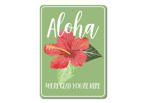 Aloha Flower Sign