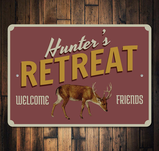 Hunter's Retreat Sign