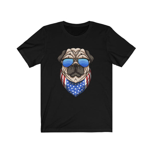 Patriotic Pug T-shirt