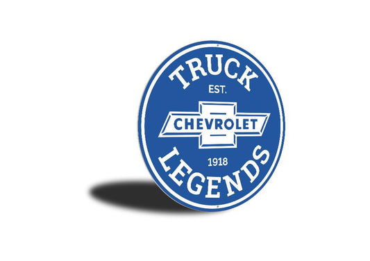 Chevy Truck Legends Car Sign