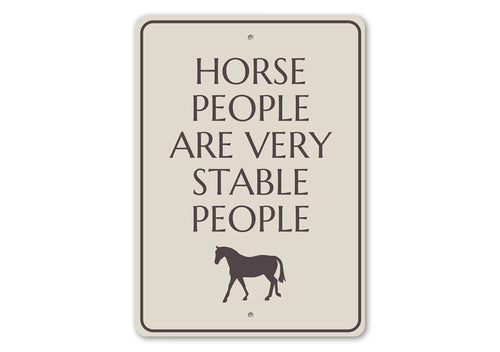Funny Horse Stable Sign