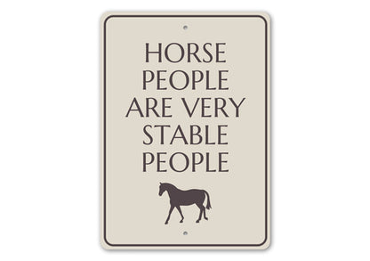 Funny Horse Stable Sign