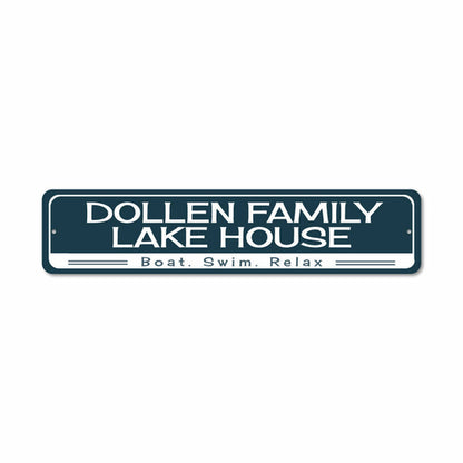 Boat Swim Relax Sign