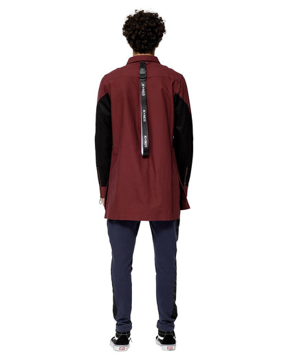 Konus Men's Slightly Oversize Button Up In Wine