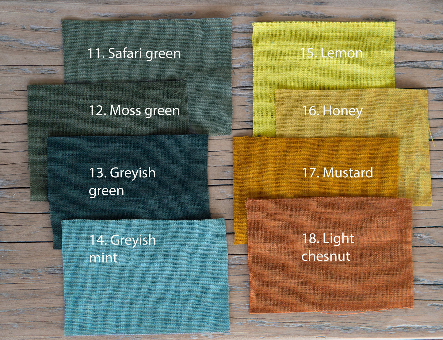 Double sided linen napkins