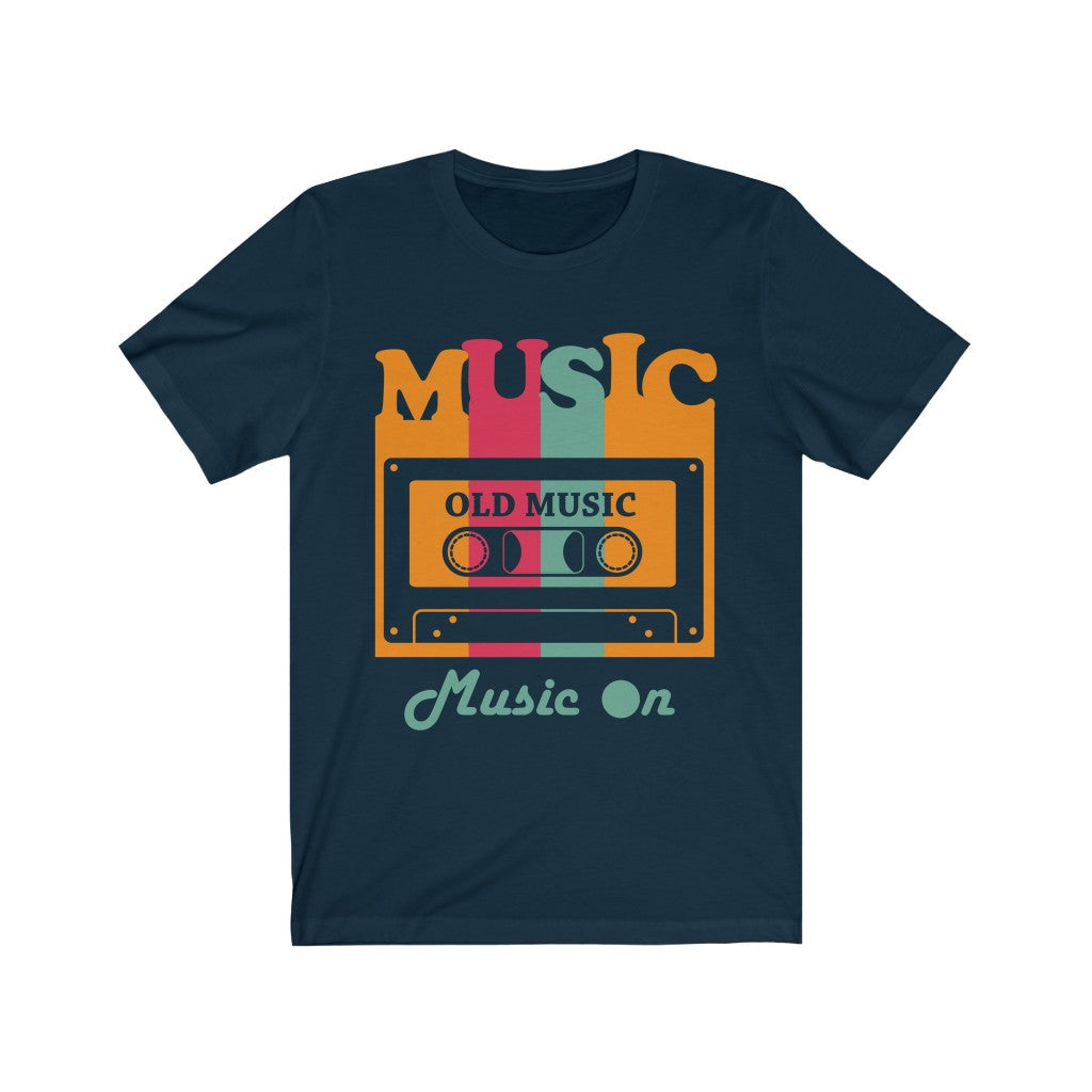Old Cassette Type Music On T-Shirt