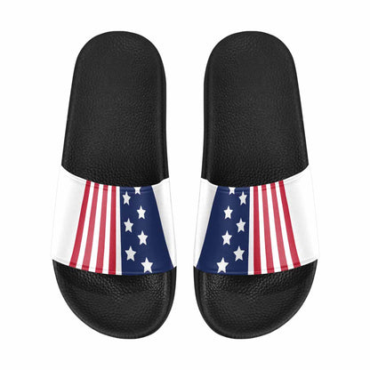 Mens Slide Sandals - Stars and Stripes Print