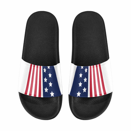Mens Slide Sandals - Stars and Stripes Print