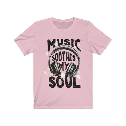 Music Soothes my soul Headphone Short Sleeve Tee