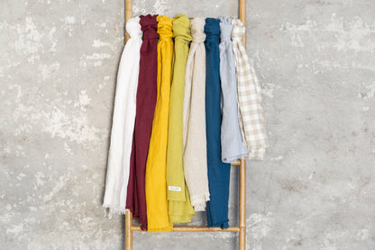 Snow White linen scarf
