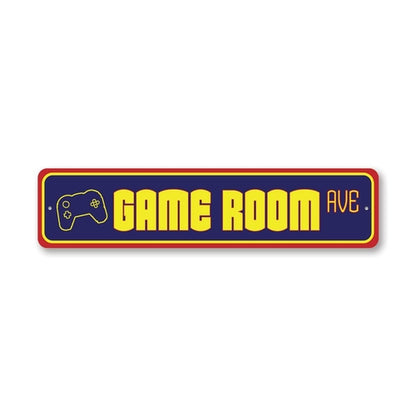 Game Room Street Sign