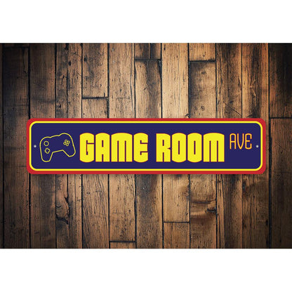 Game Room Street Sign