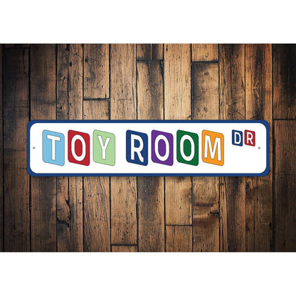 Toy Room Street Sign
