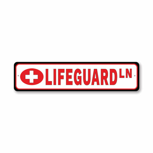 Lifeguard Street Sign