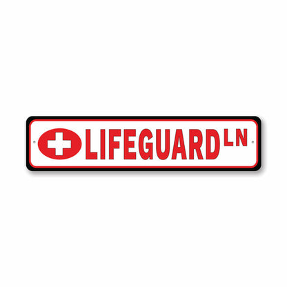 Lifeguard Street Sign