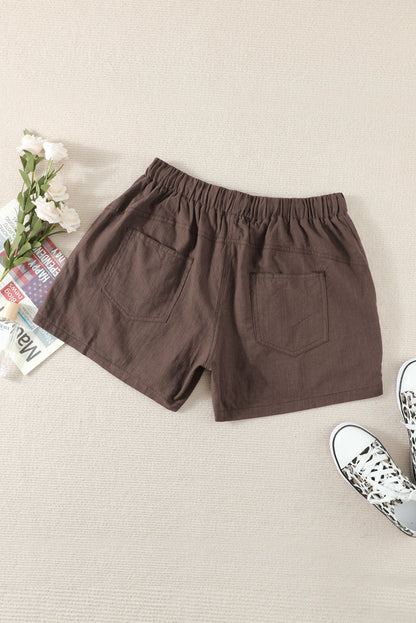 Women Casual Khaki Faylin Linen Women's Shorts