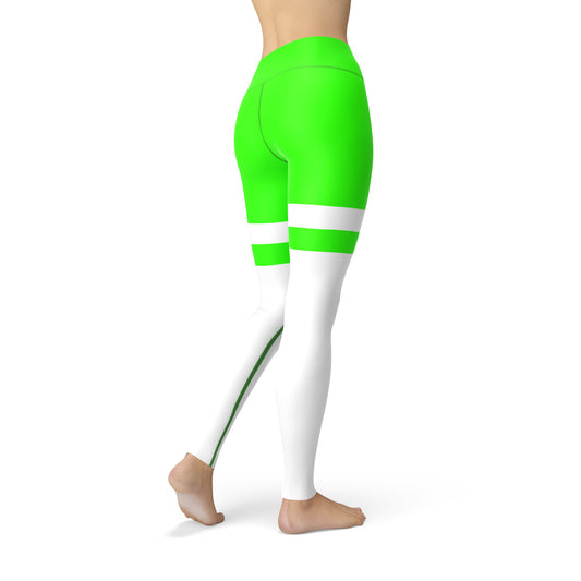 Neon Striped Jean Legging