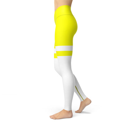Neon Striped Jean Legging
