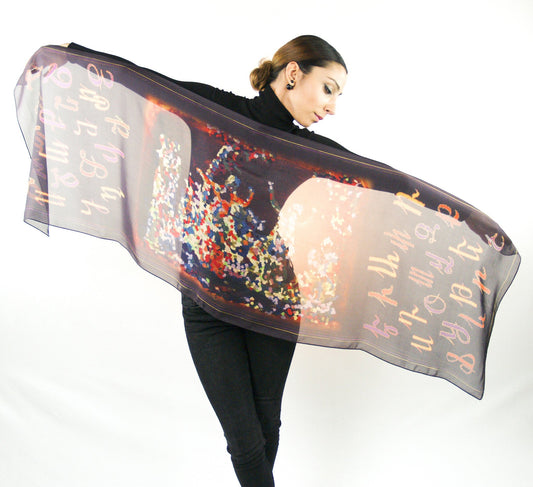 Armenian Alphabet Scarf #1