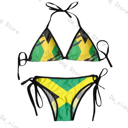 Jamaican Flag two piece swimsuit