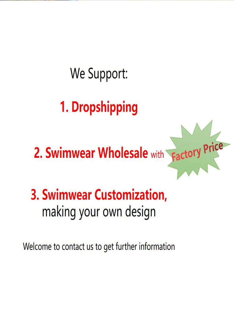 African zest Bandage three piece swimsuit