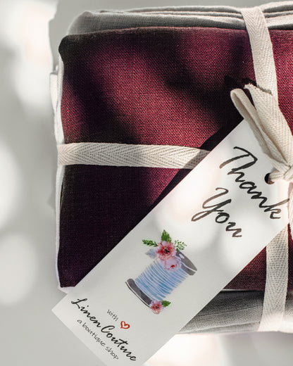 Snow White linen scarf