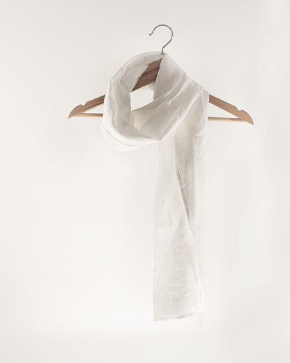 Light Grey linen scarf
