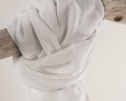 Snow White linen scarf
