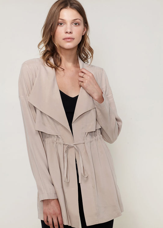 Ro&de Noir Open Women's Front Jacket In Taupe