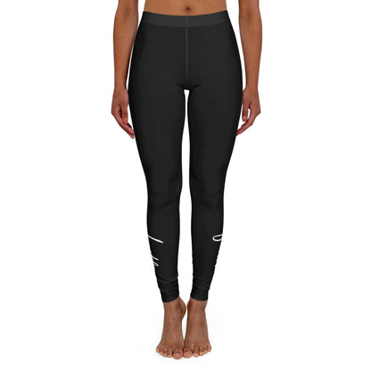 Womens Black Fitness Leggings - Faith Christian Inspiration