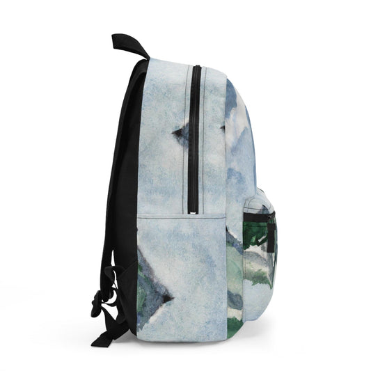 Backpack - Water-resistant Bag - Green Mountainside Nature Landscape