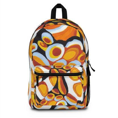 Backpack Work/school/leisure - Waterproof - Orange Black White