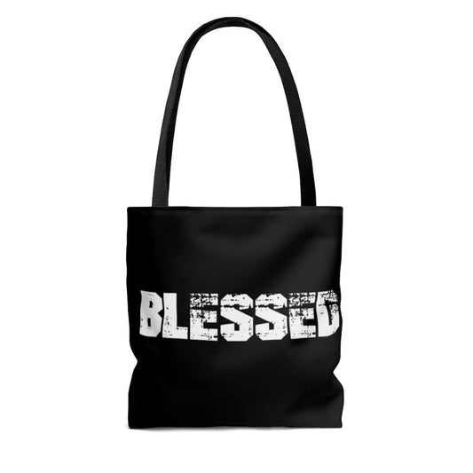 Large Tote Bags - Blessed Graphic Style Shoulder Bag