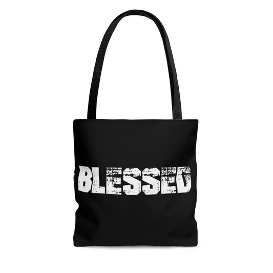 Large Tote Bags - Blessed Graphic Style Shoulder Bag