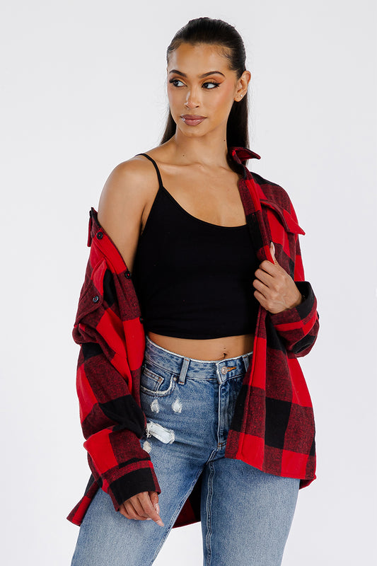 Boyfriend Oversized Soft Flannel Shacket