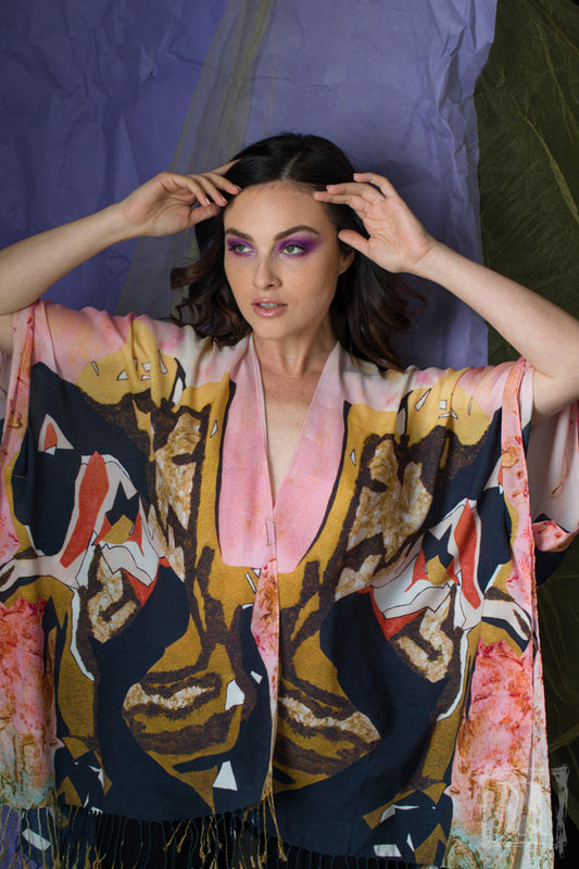 "Lady in the Golden Chair" Kimono