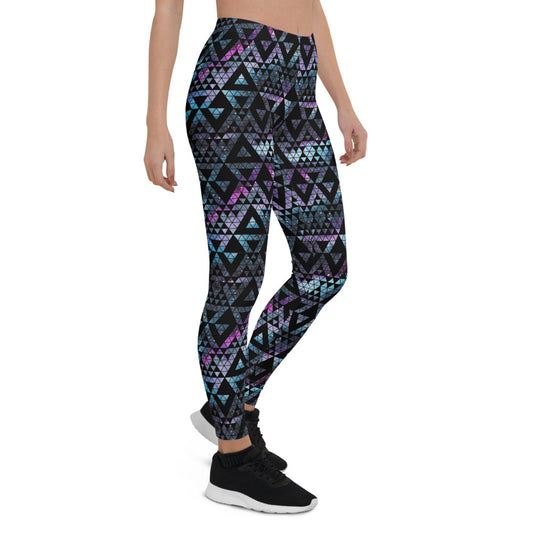 Geometric Galaxy Leggings for Women