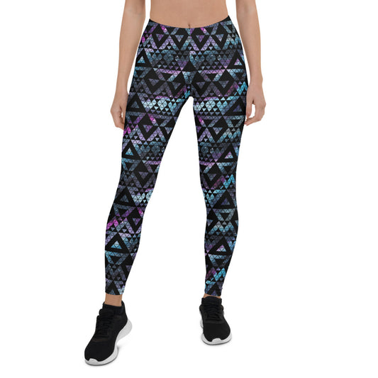 Geometric Galaxy Leggings for Women