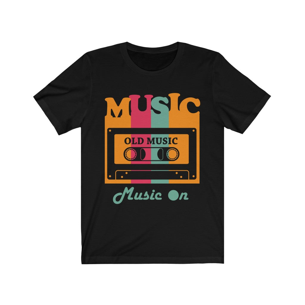Old Cassette Type Music On T-Shirt