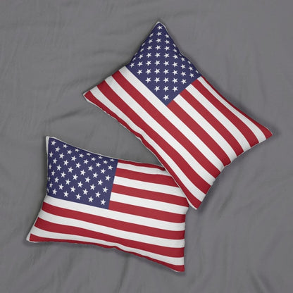 Decorative Lumbar Throw Pillow - Usa Flag Pattern
