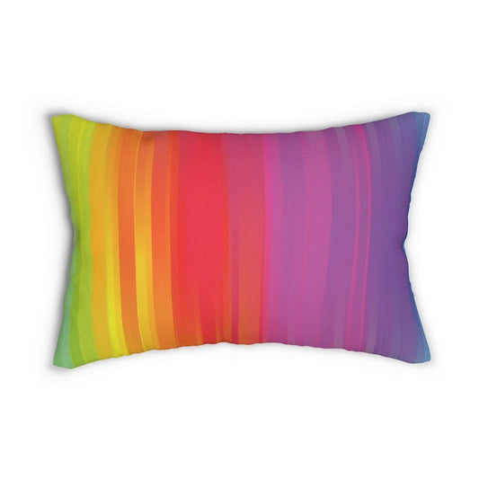 Decorative Lumbar Throw Pillow - Rainbow - Multicolor