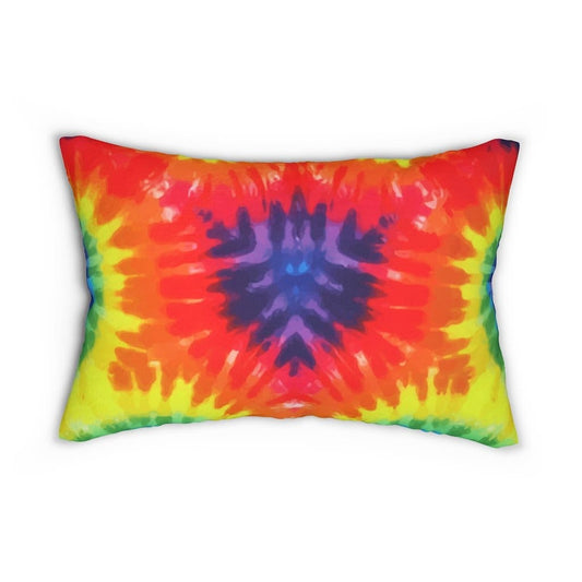 Decorative Lumbar Throw Pillow - Tie-dye - Multicolor