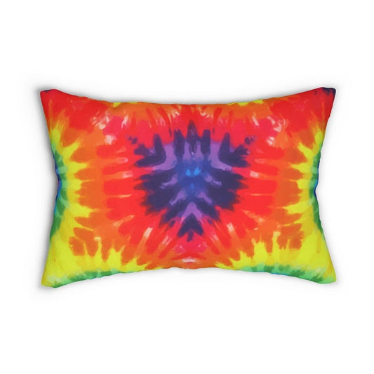 Decorative Lumbar Throw Pillow - Tie-dye - Multicolor