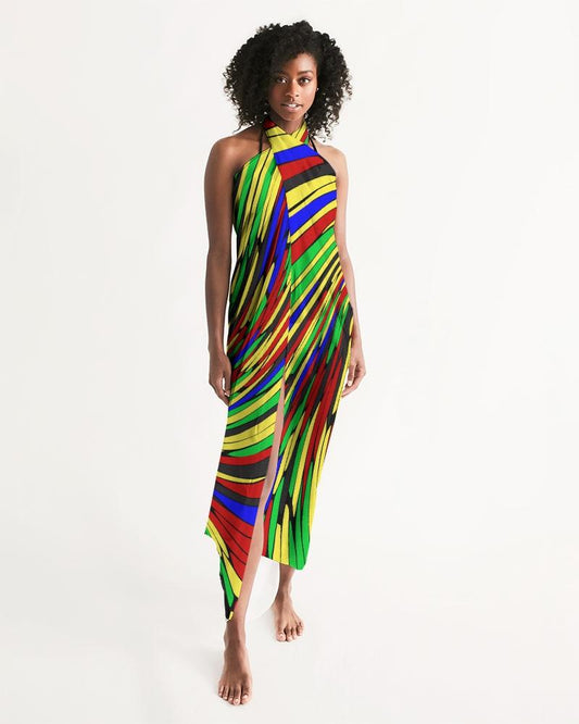 Sheer Multicolor Swimsuit Cover Up