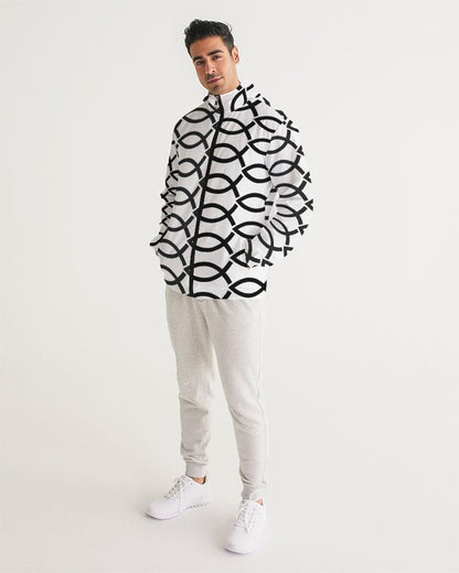 Mens Hooded Windbreaker - Agape Love Water Resistant Jacket - Jjxv0x