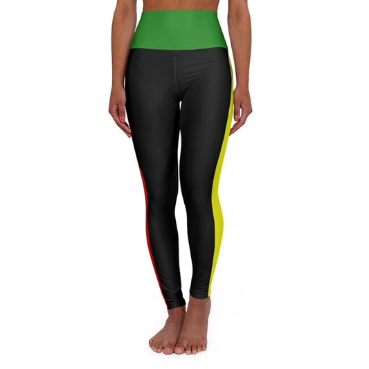 Womens High-waist Fitness Legging Yoga Pants - Black Red Yellow Green